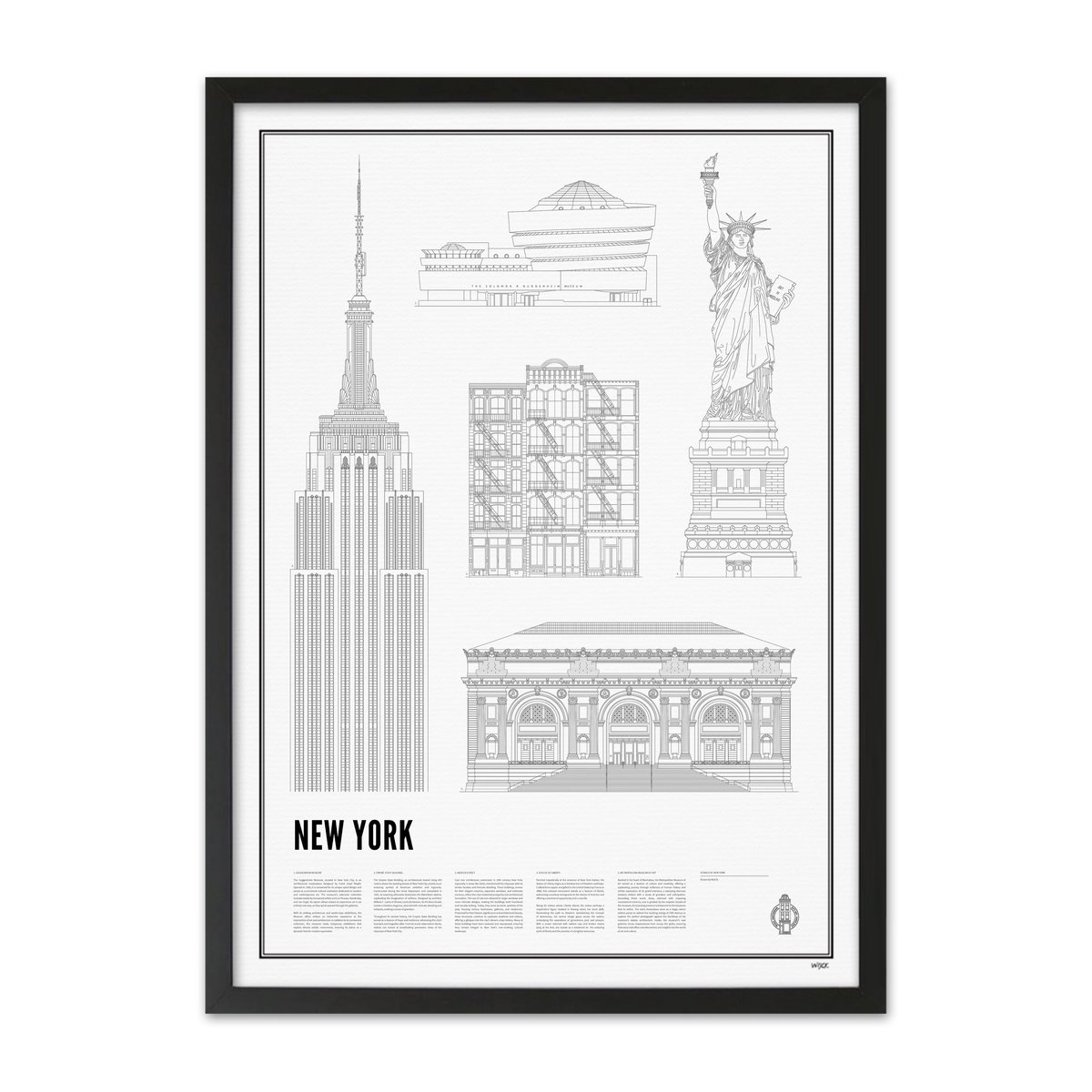 Poster van Iconics of New York | WIJCK. 